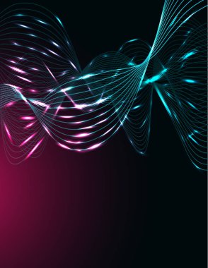 Arka plan 3D Neon hatları