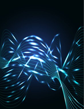 Arka plan 3D Neon hatları