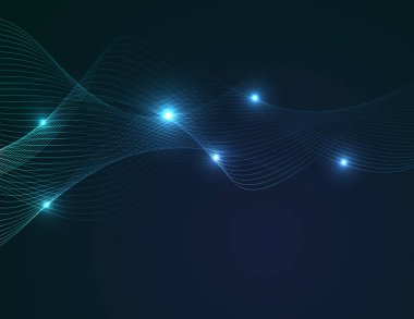 Arka plan 3D Neon hatları