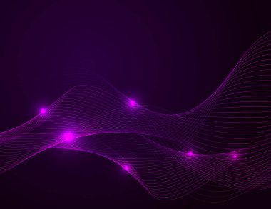 Arka plan 3D Neon hatları