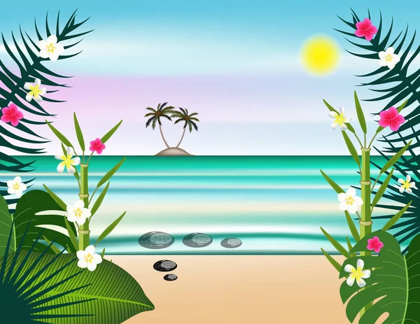 Декор Пляжа Sea Sun — стоковый вектор