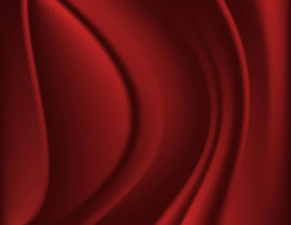 Plis Rouges Décor Fond Tissu — Image vectorielle