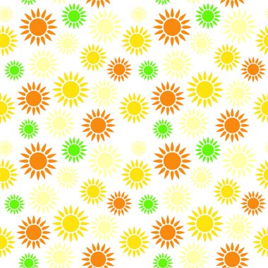 Güneş parlak Dikişsiz desen dekor