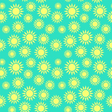 Güneş parlak Dikişsiz desen dekor