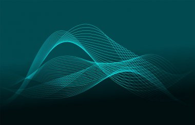 Mavi arka plan üzerinde 3d çizgi