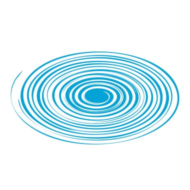 Beyaz arka planda huni mavisi