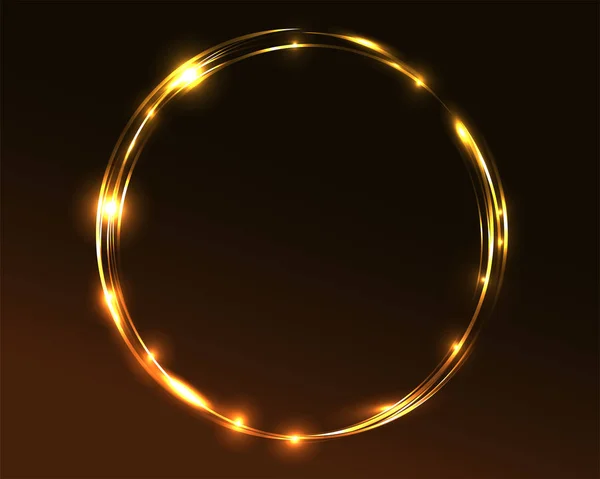 Neon yuvarlak çerçeve parlaklık dekor