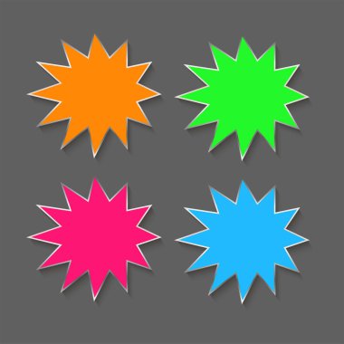 Yıldız etiket boş izole şarkı