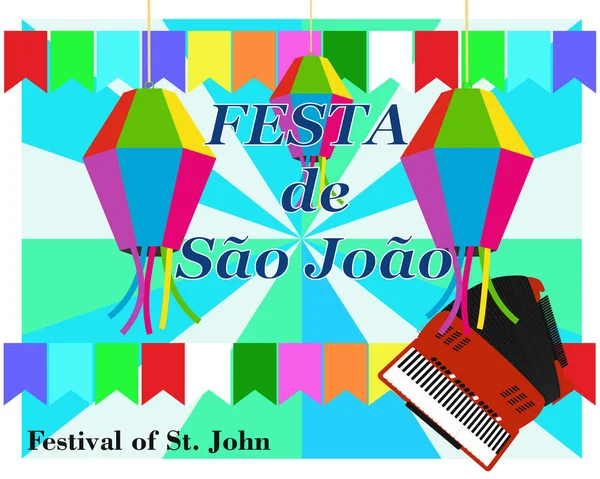 Festival Van John Festa Joo — Stockvector