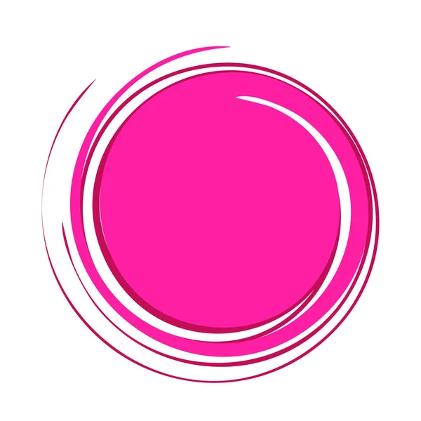 Trechter Frame Roze Een Witte Achtergrond — Stockvector