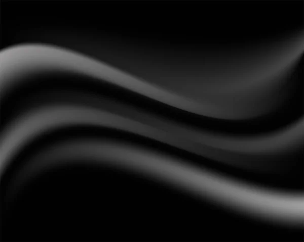 Fond Décor Tissu Plis Noirs — Image vectorielle