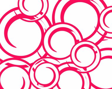 Farklı renklerde arka plan daireleri spirali