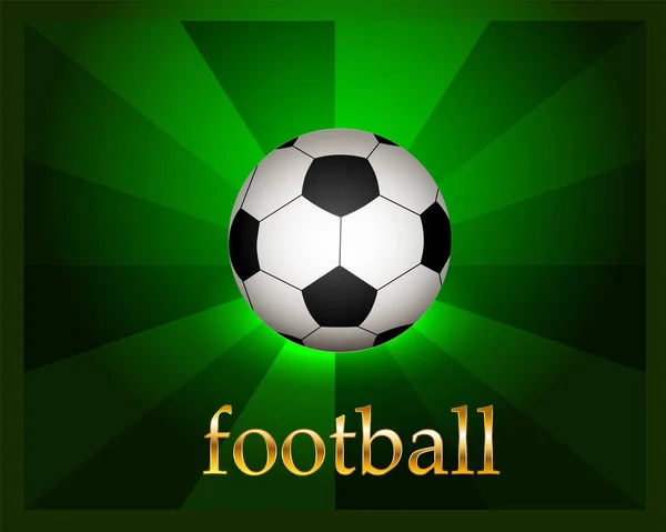 サッカーのポスター サインボールとゴール — ストックベクタ