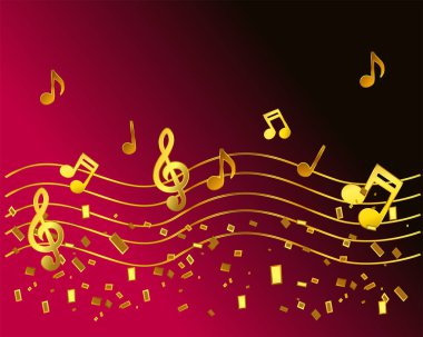 Müzik dans partisi afiş dekor