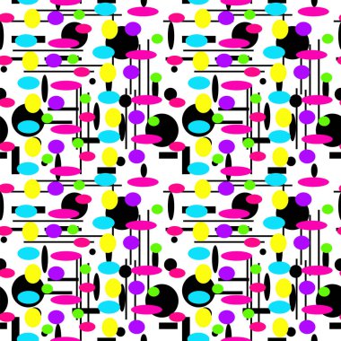 Geometrik şekiller Dikişsiz desen dekor