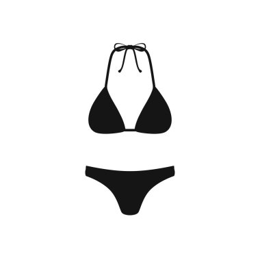 Mayo beachwear siyah siluet dekor