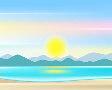 Deniz çiçekleri bitkiler plaj arka plan