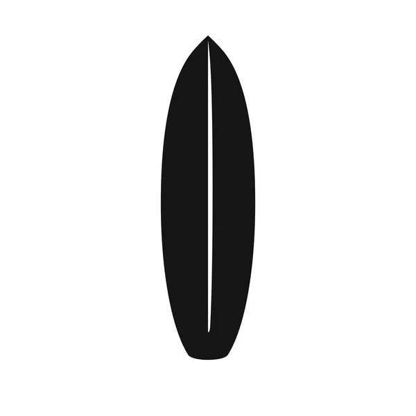 Planche Surf Sur Fond Blanc — Image vectorielle