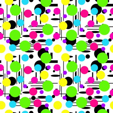 Geometrik şekiller Dikişsiz desen dekor