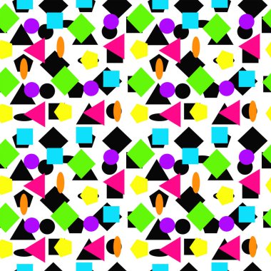 Geometrik şekiller Dikişsiz desen dekor