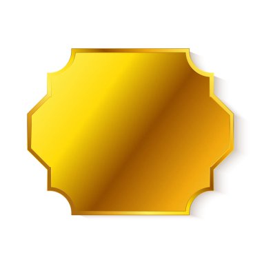 Kare etiket çerçeve dekor boş