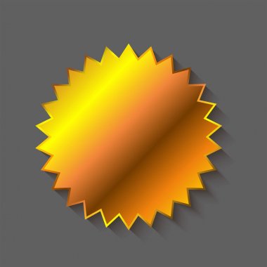 Altın yıldız Sticker boş dekor