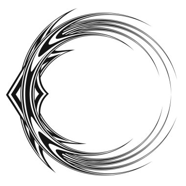 Keskin köşeli yaratıcı siyah çerçeve