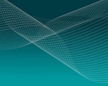 Mavi arka plan üzerinde 3d çizgi