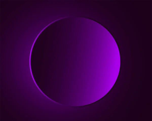 Arrière Plan Rond Minimaliste Violet — Image vectorielle