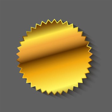 Yıldız etiket boş dekor izole