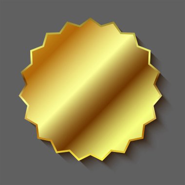 Altın yıldız Sticker boş dekor