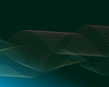 Mavi arka plan üzerinde 3d çizgi