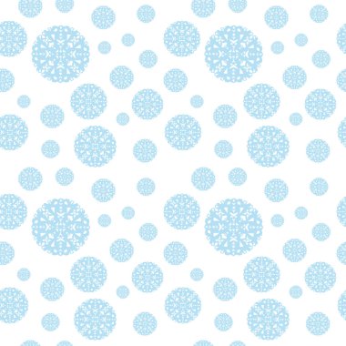 Kar taneleri dikişsiz desen kumaş dekor