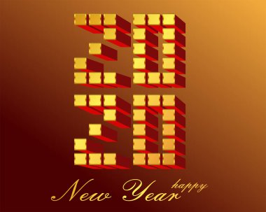 Greating kartpostal Yeni yıl 2020