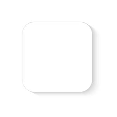 Etiket beyaz ve gölgeli.