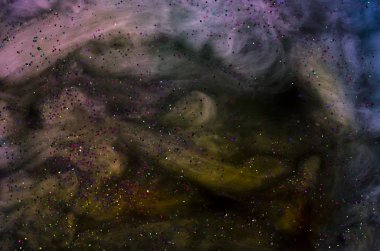 kavramsal karanlık cosmos arka plan ile parlayan bir yıldız olarak 