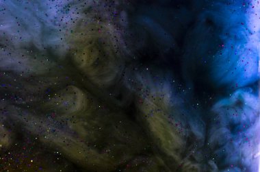 kavramsal karanlık cosmos arka plan ile parlayan bir yıldız olarak 