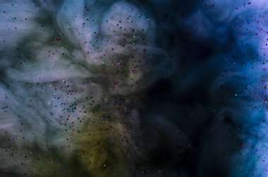 kavramsal karanlık cosmos arka plan ile parlayan bir yıldız olarak 