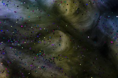 kavramsal karanlık cosmos arka plan ile parlayan bir yıldız olarak 