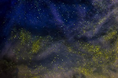 yıldız ile kavramsal karanlık cosmos arka plan 