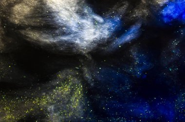 yıldız ile kavramsal karanlık cosmos arka plan 