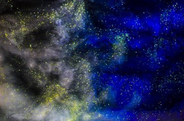 yıldız ile kavramsal karanlık cosmos arka plan 