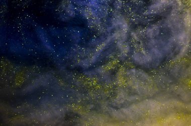 yıldız ile kavramsal karanlık cosmos arka plan 