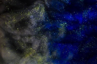 yıldız ile kavramsal karanlık cosmos arka plan 