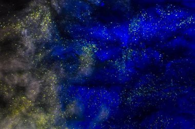 yıldız ile kavramsal karanlık cosmos arka plan 