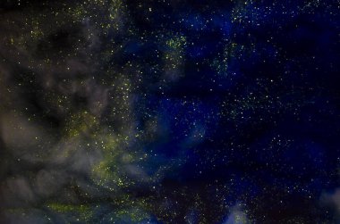 kavramsal karanlık cosmos arka plan ile parlayan bir yıldız olarak 