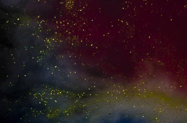 kavramsal karanlık cosmos arka plan ile parlayan bir yıldız olarak 