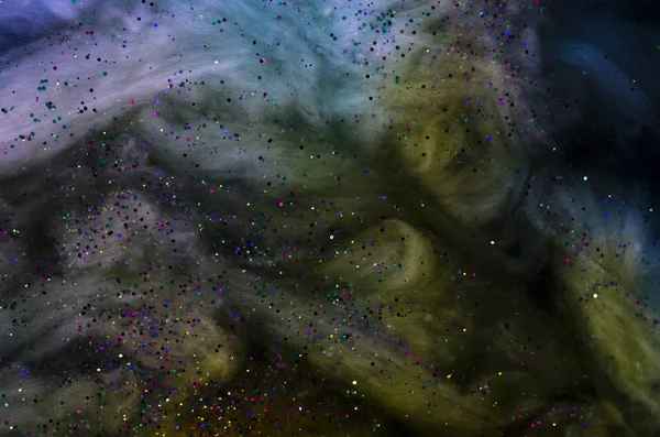Konceptuální Temný Vesmír Pozadí Třpytí Jako Hvězdy — Stock fotografie