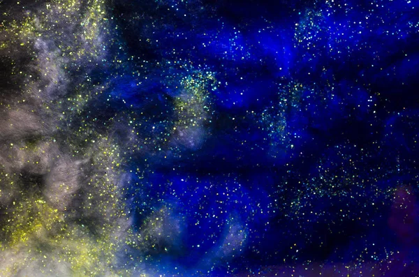 Konceptuella Mörka Kosmos Bakgrund Med Stjärnor — Stockfoto