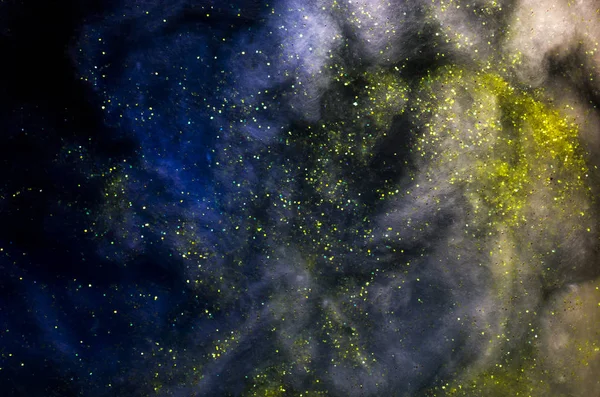 Konceptuella Mörka Kosmos Bakgrund Med Stjärnor — Stockfoto